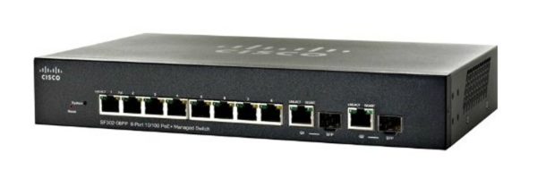 Cisco SB SF302-08PP 8-Port 10 100 PoE + Managed Switch